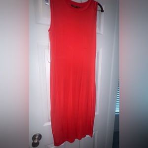 Orange t shirt dress